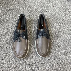 Sperry Authentic Original Two-Eye Boat Shoes Brown Black Men's 13 M Preppy